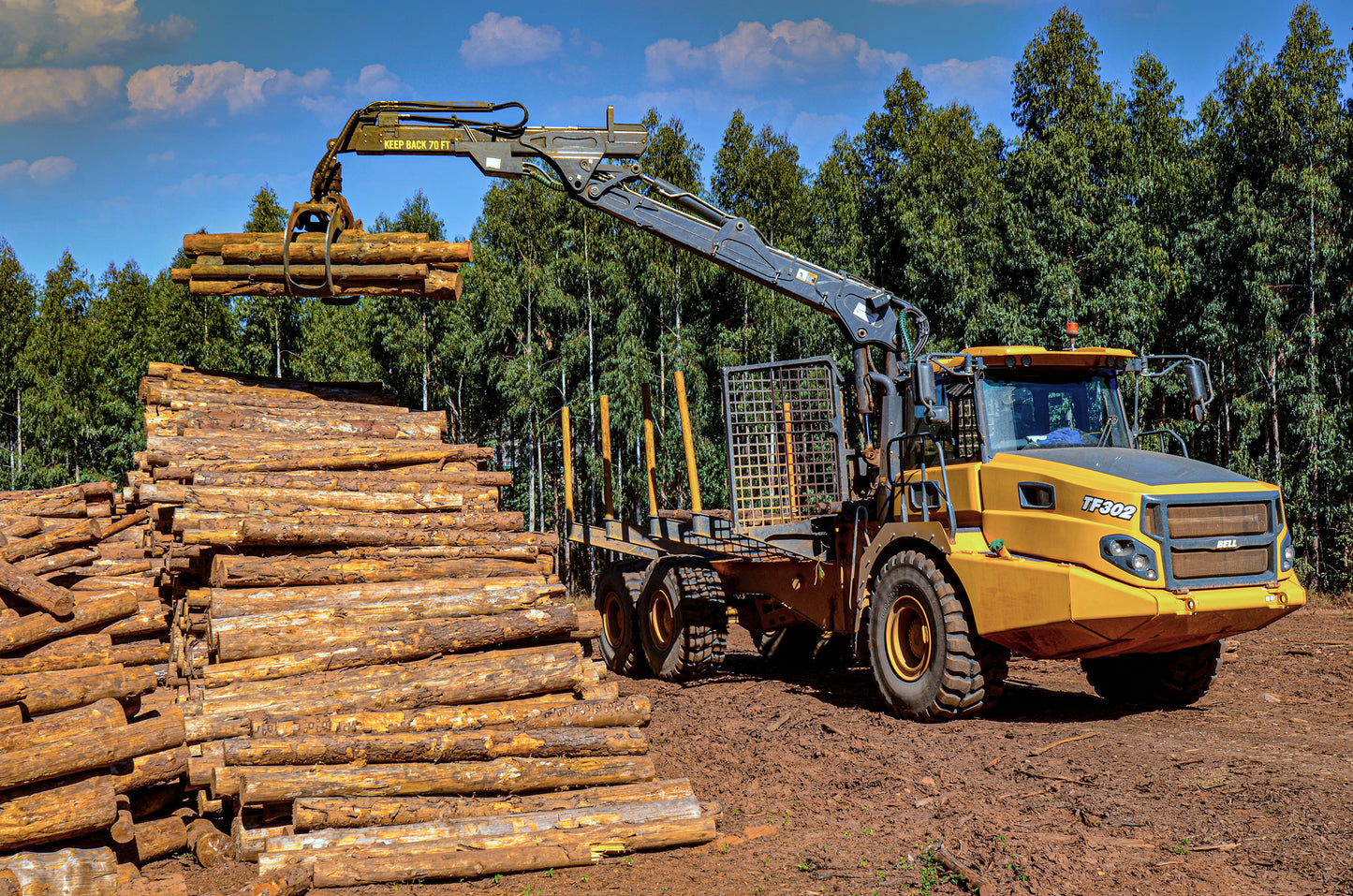 TIMBER CRANE TF302E 6X6 DDB 205KW
