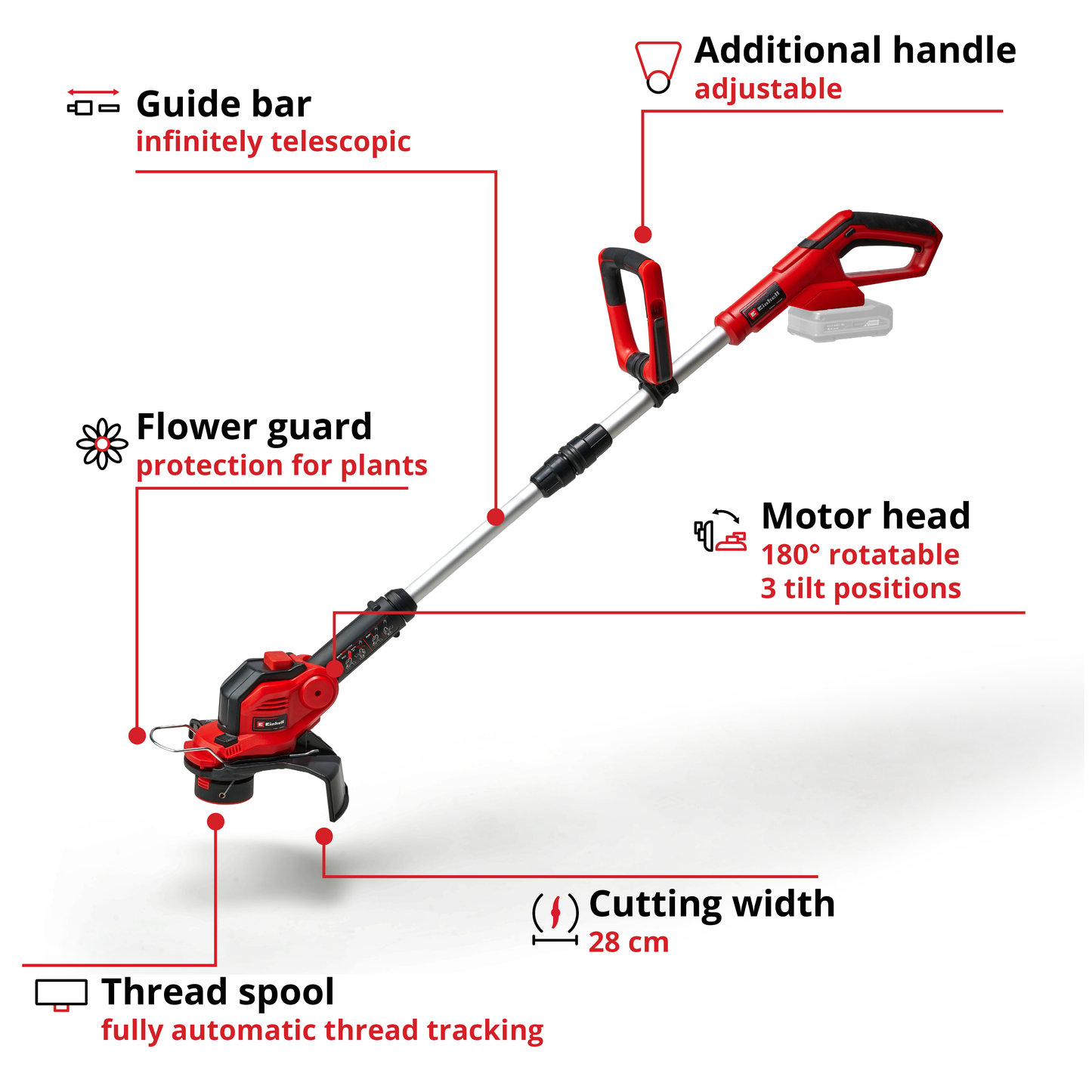 EINHELL LAWN TRIMMER CORDLESS GE-CT