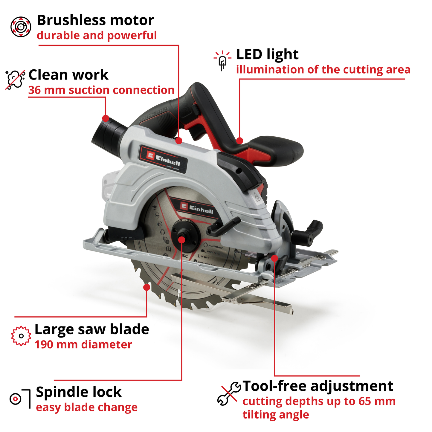 EINHELL TE-CS 18/190 CORDLESS CIRCULAR SAW