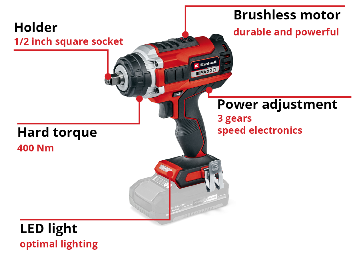 EINHELL IMPAXXO IMPACT 400NM 18V